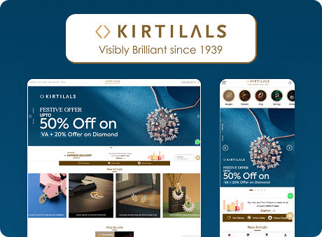 Kirtilals : Luxury Website